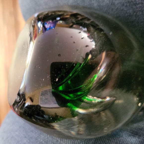 Glass Swirl Paperweight Magmum Vintage 4" - Picture 9 of 10